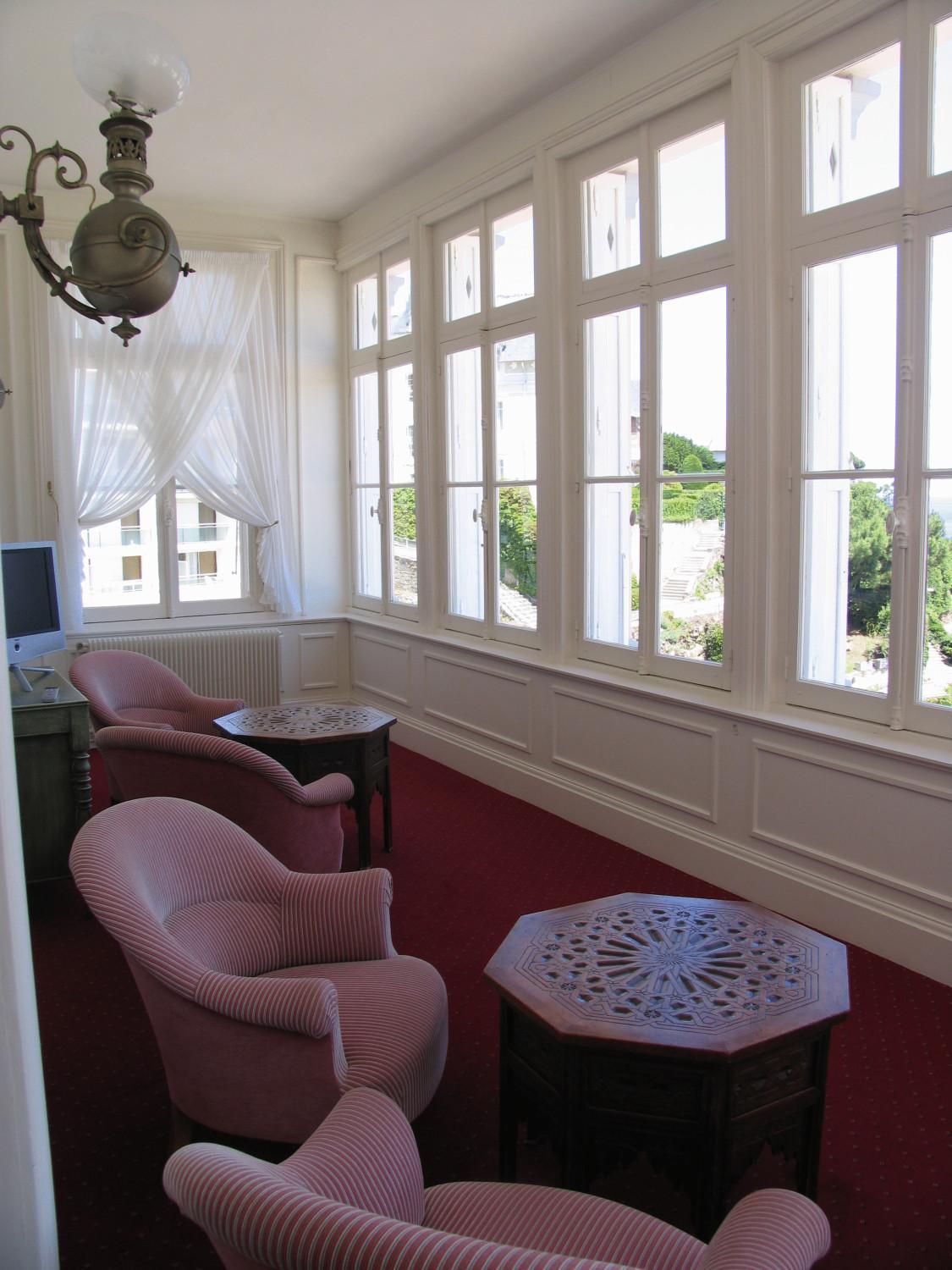 Hotel Villa Reine Hortense Dinard Restoran foto